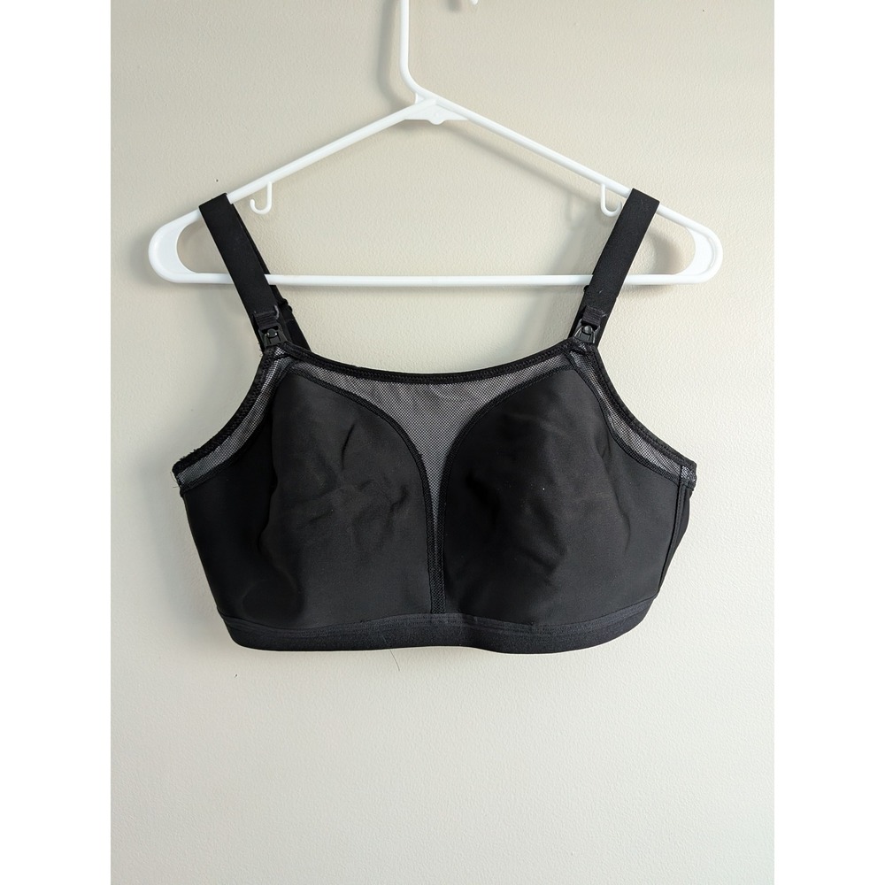 Wacoal‎ Black Full Figure Wirefree Comfort Nursing Bra 36DD